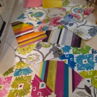 پارچه های تیکه ای در تم ها و متنوع ونمدهای رنگی