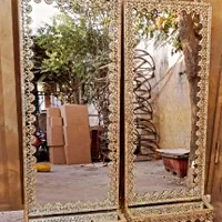 آیینه قدی تمام برنز گل رز