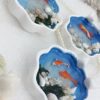 ماهی ۳ بعدی رزینی.|صنایع دستی و سایر لوازم تزئینی|ساوه, |دیوار