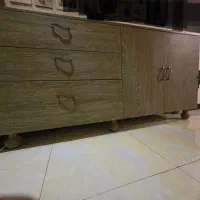 بوفه دو تکه از جنس چوب|بوفه، ویترین، کنسول|قم, بکایی|دیوار