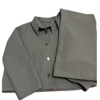 ست کراپ کت کوتاه و شلوار راسته