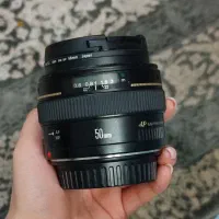 لنز 50 f1.4 کانن در حد نو با گارانتی