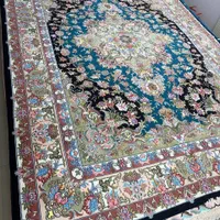 فرش جفت 9متر دستبافت خطیبی ابریشم از بافنده شرایطی