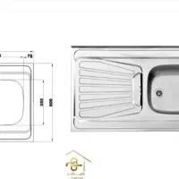 فروش سینک تک لگن استیل