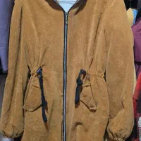 پالتو مخمل کبریتی آجری