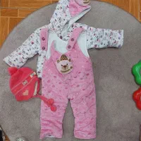 سرهمی نوزادی کاپشن دخترانه