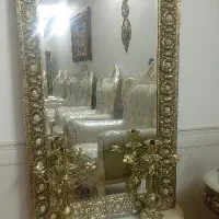 آینه و‌شمعدان برنجی