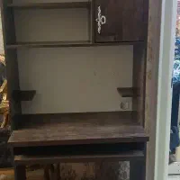 میز کامپیوتر  با کتابخانه