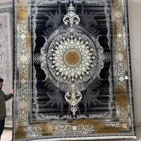 فرش آنتیک ۷۰۰شانه سورمه ای ۱۲متری