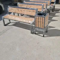 نیمکت محوطه ترموودفلزی باغی پارکی پروفیل صنعتی