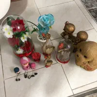مجسمه تزئینی گل مصنوعی عروسک