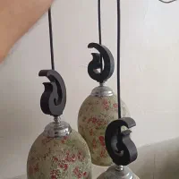 لوستر سه حباب آشپزخانه|لوستر و چراغ آویز|اصفهان, هفتون|دیوار