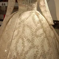 لباس عروس دسته دو در حد نو