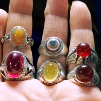 انگشتر عقیق یمنی تراشدار یاقوت رکابها ممی سعادت|جواهرات|اسلام‌شهر, شهرک مفیدی|دیوار