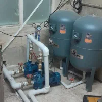 نصب پمپ و منبع آب تضمینی افزایش فشار