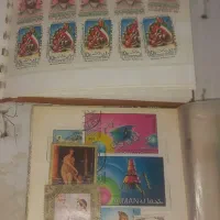 دوجلد تلبوم تمبر|کلکسیون سکه، تمبر، اسکناس|مرند, |دیوار