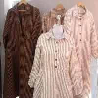 پیراهن  زنانه پشمی گندمی برند آمک|لباس|قم, باغ شازده|دیوار