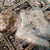 لباس کویری و جنگلی پوتین کویری سایز 44 پنج تا کلاه|لباس|کرمانشاه, |دیوار