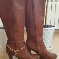 چکمه چرم ساق بلند خارجی نو|کیف، کفش، کمربند|رشت, جهاد|دیوار