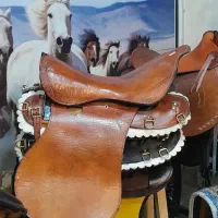 زین اسب چرم گاومیشی