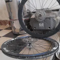 رینگ طوقه دو چرخه ۲۴ کامل با زنگر و دیسک ۲عدد