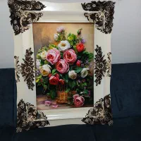 تابلو فرش ماشینی۵۰در ۷۰ بدون قاب ۷۵در ۹۰ با قاب