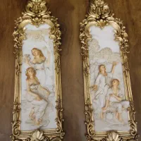 تابلو چینی سلطنتی ۴ تایی|تابلو، نقاشی، عکس|بندر انزلی, سی متری|دیوار