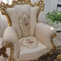 مبل سلطنتی 9نفره بامیز عسلی