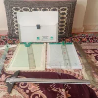تخته رسم وکیف لبتاب ومدارک وخطکش تی آلمینیومی