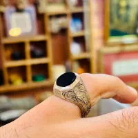 انگشتر دست ساز عقیق سیاه|جواهرات|تهران, ستارخان|دیوار