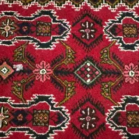 قالیچه دستبافت زمینه لاکی|فرش|رشت, انصاری|دیوار