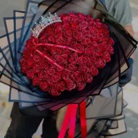 باکس نوزاد دسته گل سبز و دسته گل های بزرگ خاستگاری