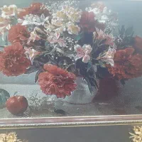 تابلو فرش گل