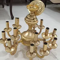 لوستر برنجی۵ شاخه ۱۵ شعله