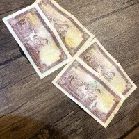 4 عدد اسکناس 10 ریالی رضا شاه بدون کلاه|کلکسیون سکه، تمبر، اسکناس|آستارا, |دیوار