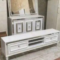 ست آیینه کنسول و میز تلوزیون در حد نو
