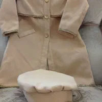 پالتو دخترانه نو و کاپشن سرهمی و حوله تنپوش نو