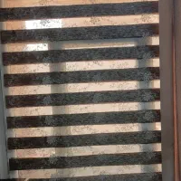 پرده زبرا گلدوزی رنگ موکا بهترین رنگ سال