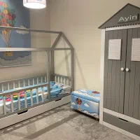 تخت وکمدمدل کلبه