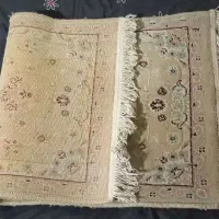 فرش کوچک پادری کرم رنگ ماشینی،تمیز و سالم|پادری|تهران, ستارخان|دیوار