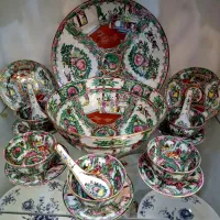 ست انار خوری یا هفت سین گل مرغی عتیقه|کلکسیون اشیاء عتیقه|مشهد, استاد یوسفی (شهرک غرب)|دیوار