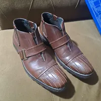 کفش چرم نیم بوت