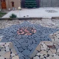 سنگ لاشه کف استا سنگ کار تاوه