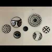 دیوارکوب بشقاب سفالی