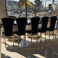 صندلی تمام استیل تالاری/رستورانی مدل زیبای دلفریب