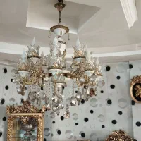 لوستر نو برنز ۸ شاخه دوتایی