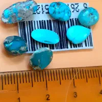 ۷عدد نگین فیروزه شجر اصل نیشابور|جواهرات|خمین, |دیوار