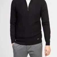 بافت نیم زیپ باکسی ترند NO1 تکی به قیمت عمده|لباس|یاسوج, |دیوار