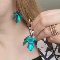 گوشواره های زیبای آویز برگ