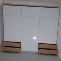 کمددیواری طرح چوب.کمد دیواری سفید